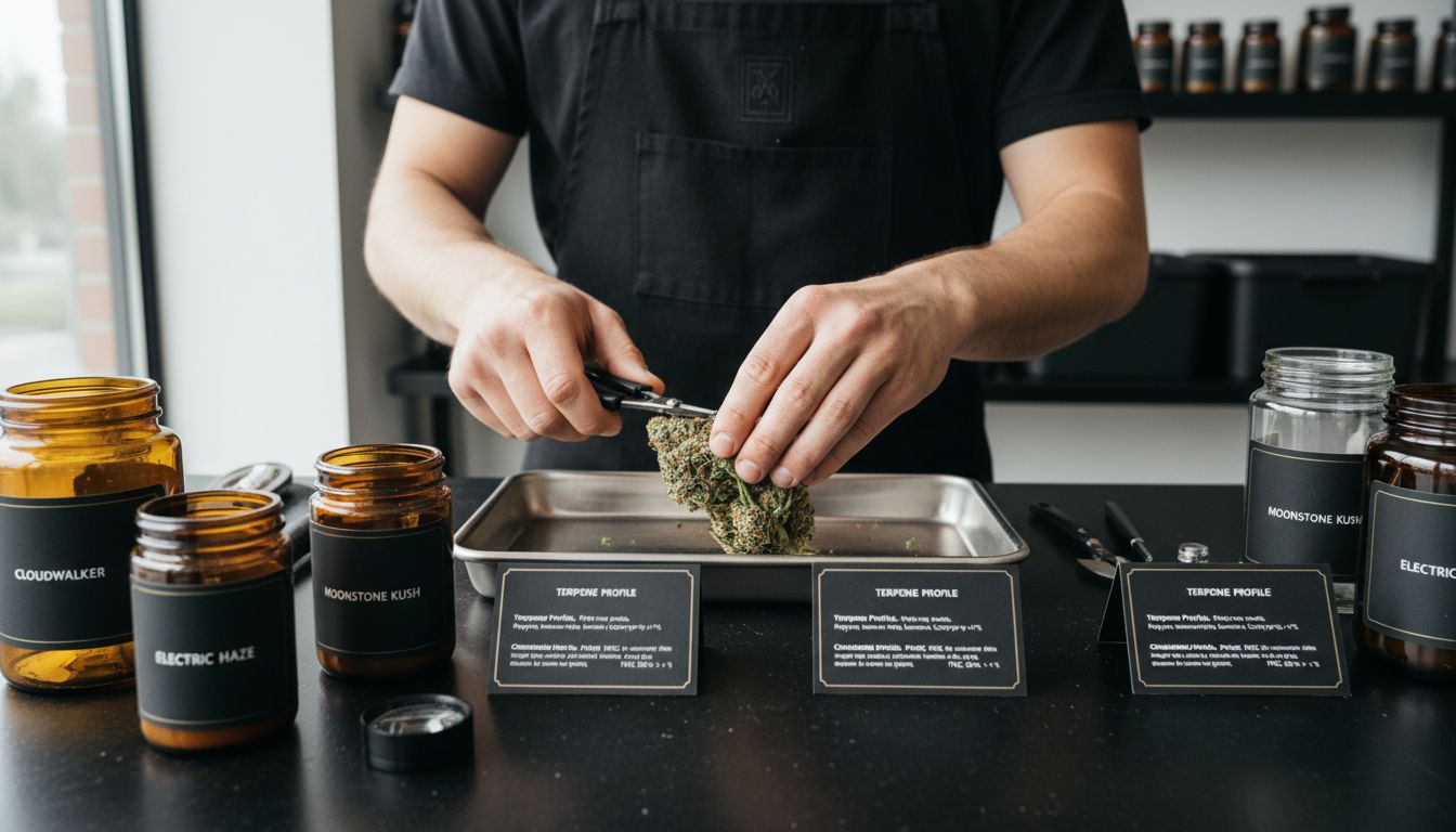 hand trimming cannabis