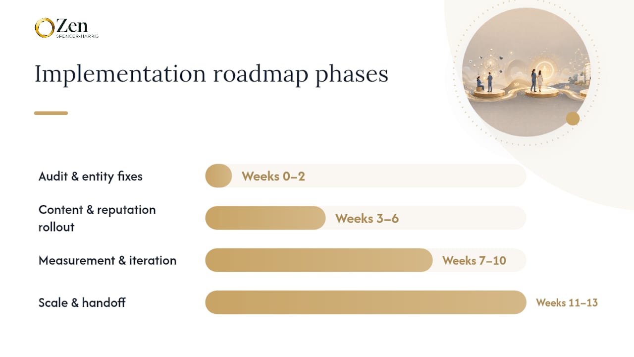 90-day implementation roadmap for AI SEO