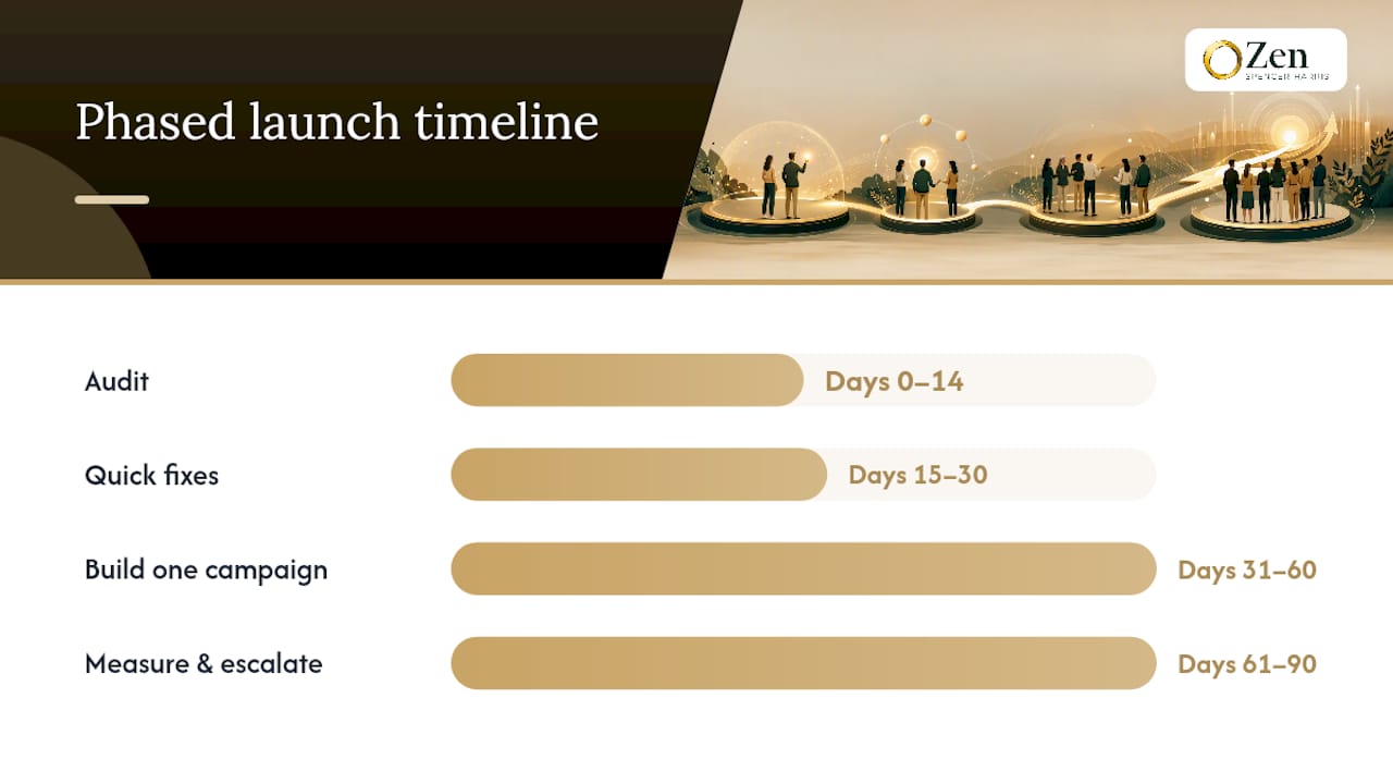 How Do You Launch a Patient Acquisition Program in 90 Days? — overview diagram