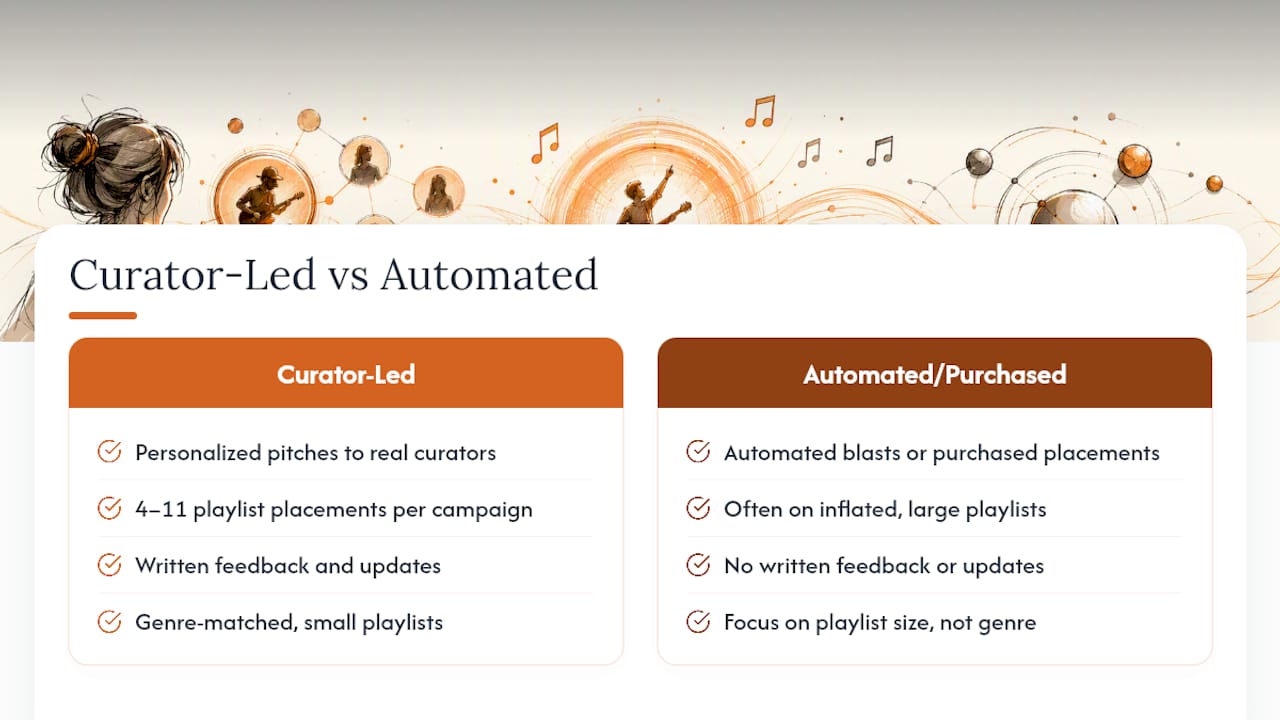 Why a Curator-Led Approach Fits This Engagement-First Strategy — overview diagram