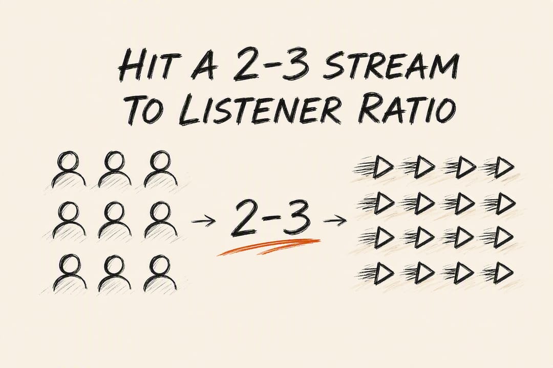 Hit a 2–3 Stream to Listener Ratio: Tactics for Indie Artists