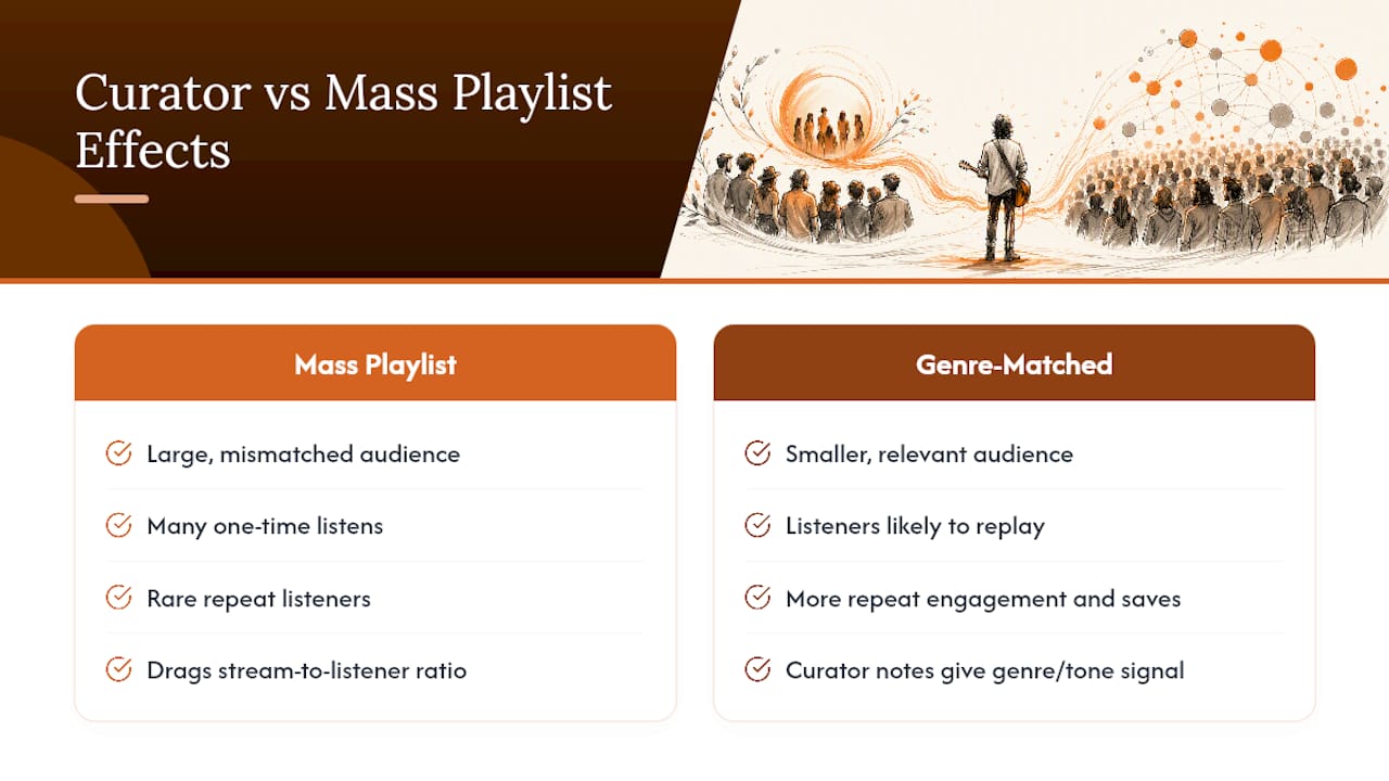 Matched versus mismatched playlist engagement paths