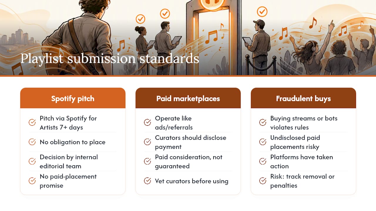 What Rules and Standards Govern Playlist Submissions? — overview diagram