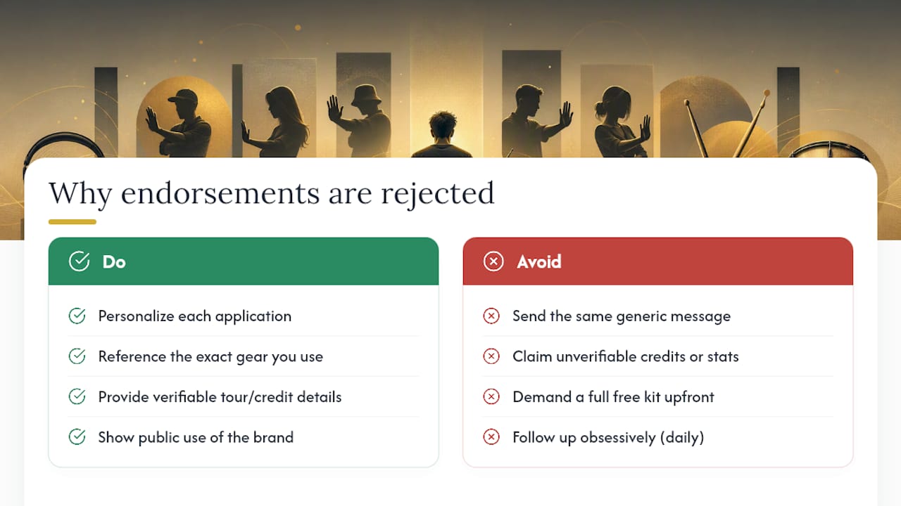 Common Reasons Drum Endorsement Applications Get Rejected — overview diagram