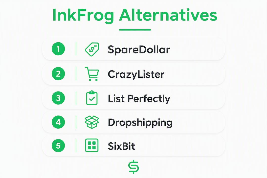 Infographic showing hierarchy of top InkFrog alternatives
