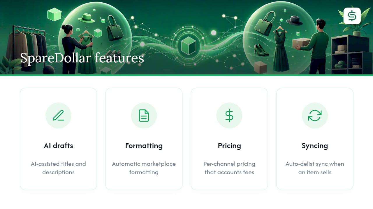 Try SpareDollar for Your Own eBay to Poshmark Workflow — overview diagram