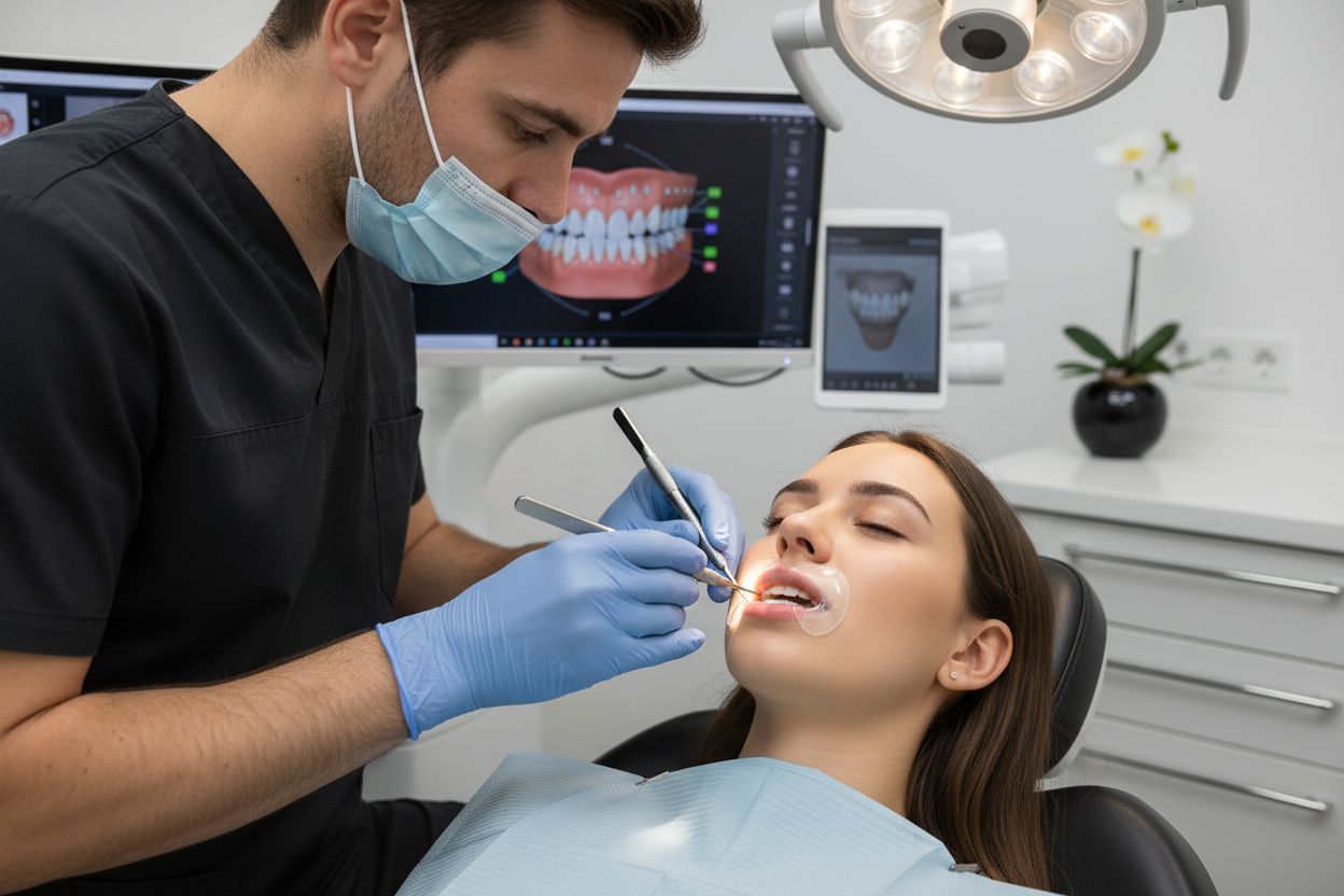 porcelain veneer application