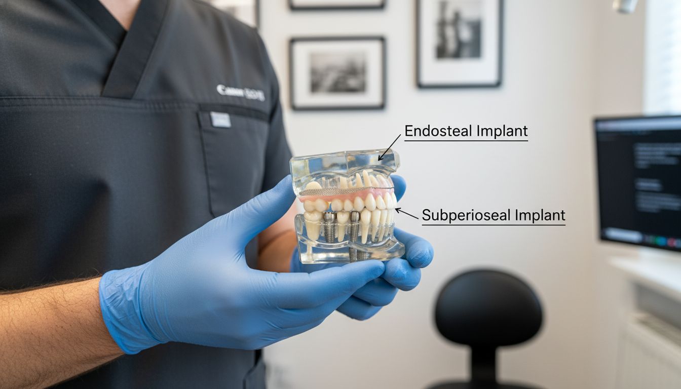 implant types jaw model