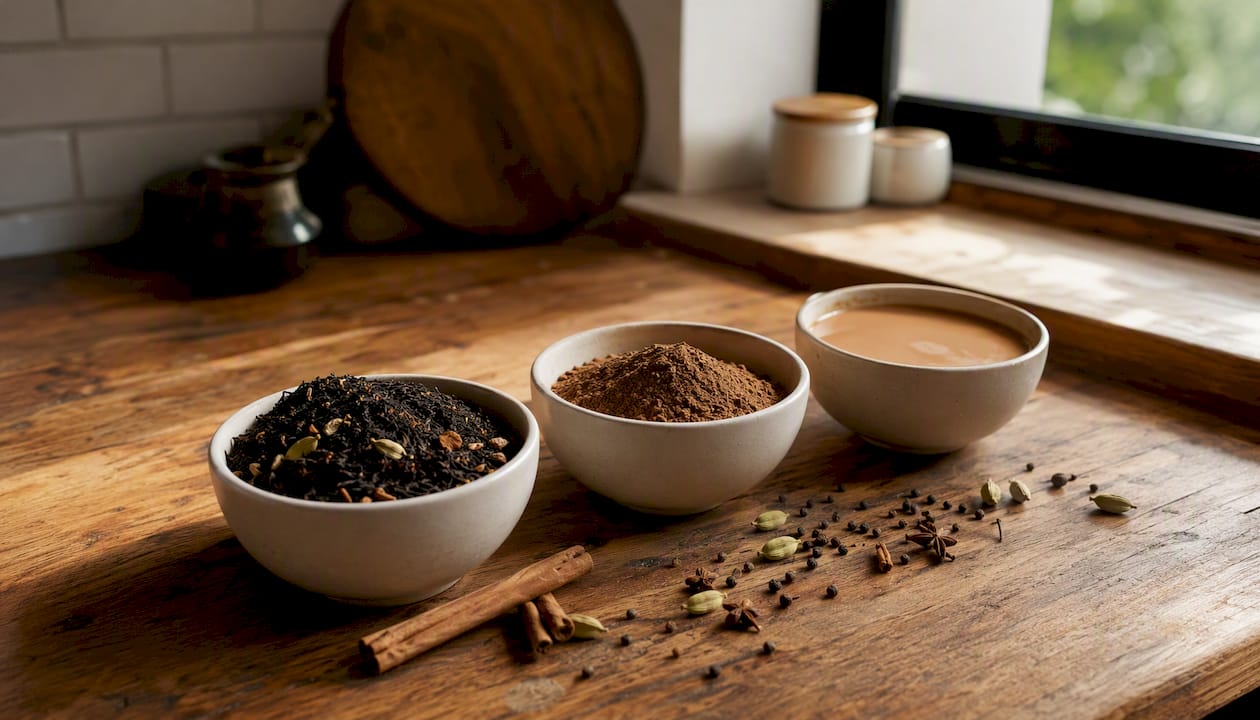 Comparison of loose-leaf spices, powder, and concentrate