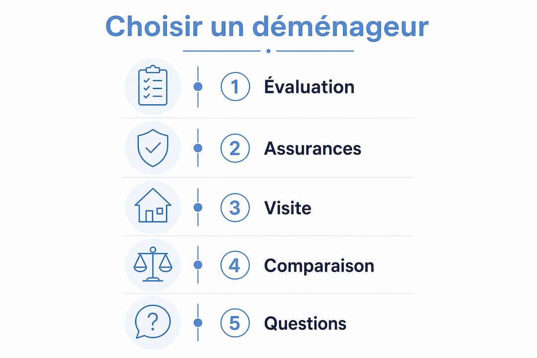 Découvrez en image les étapes essentielles pour bien choisir votre société de déménagement, et garantir un service fiable et adapté à vos besoins.