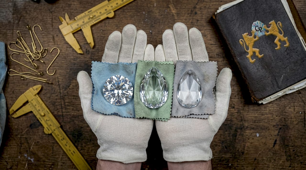 Comparing different types of chandelier crystals