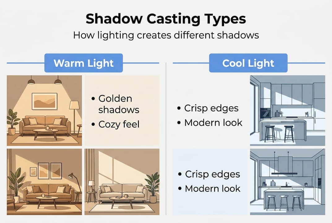 What is shadow casting? How lighting shapes home decor