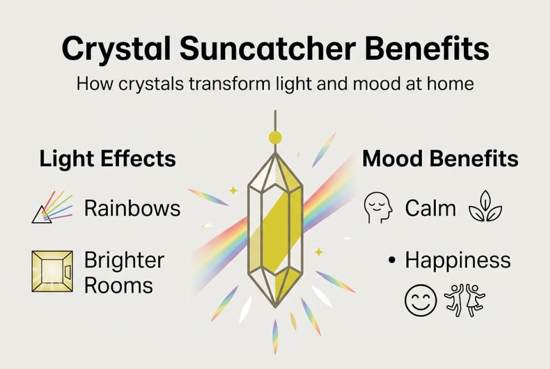 Infographic showing light and mood benefits