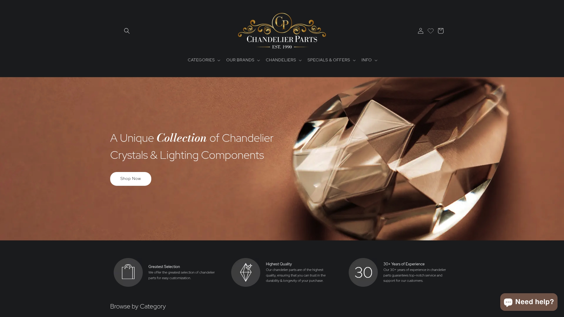 https://chandelierparts.com
