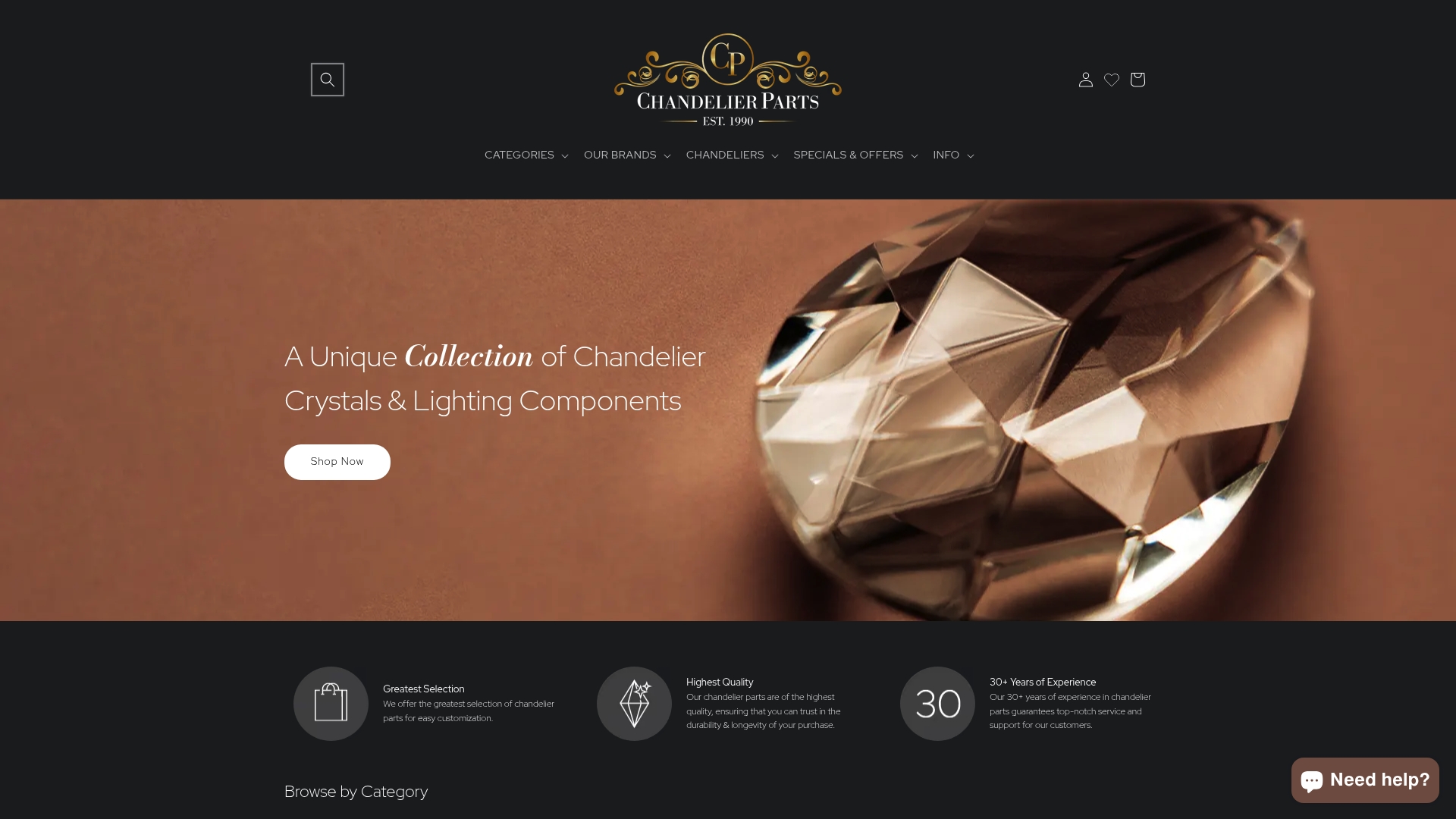 https://chandelierparts.com