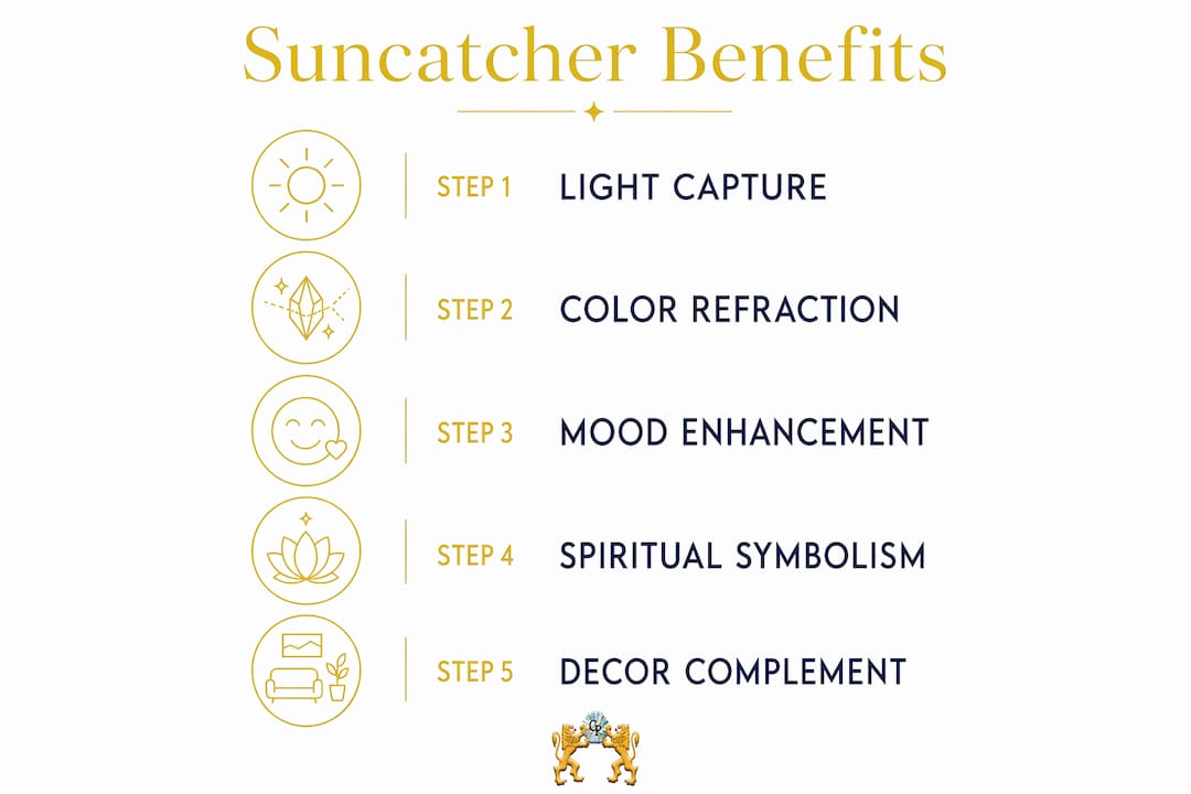 Infographic showing five key suncatcher benefits