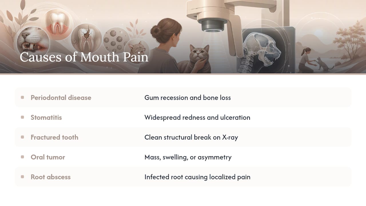 Ruling Out Other Causes of Mouth Pain — overview diagram