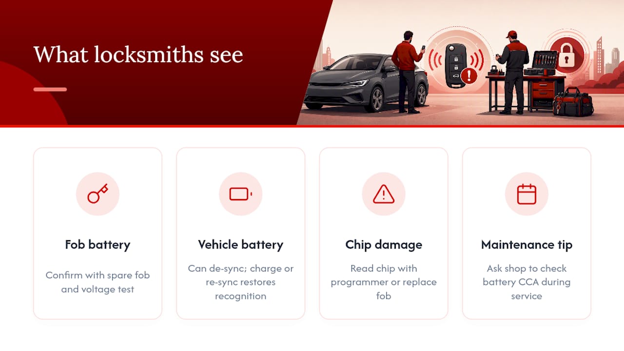 What locksmiths actually see in the field — overview diagram