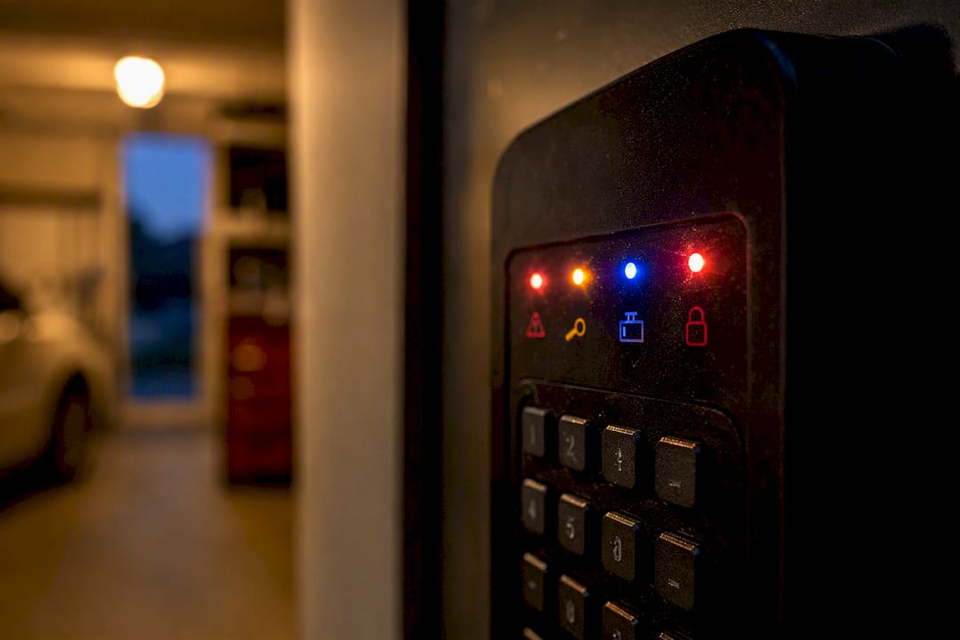 Keypad lock illuminated error and status lights