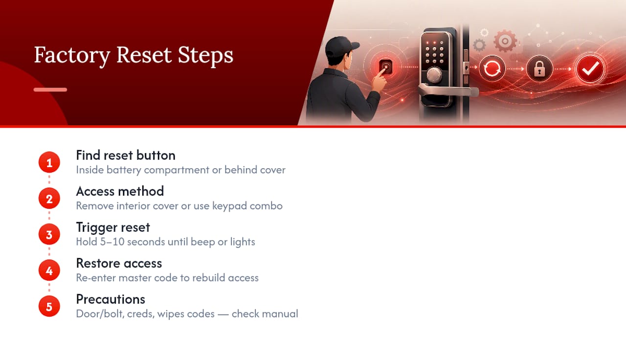 How Do You Factory Reset A Keypad Lock? — overview diagram