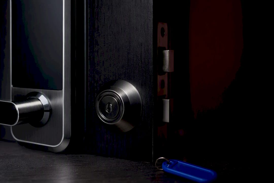 Anonymous smart lock and deadbolt hardware detail