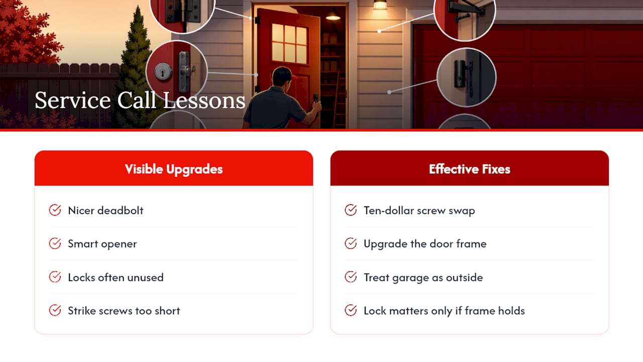 What Fifteen Years Of Service Calls Taught Me About Garage Doors — overview diagram
