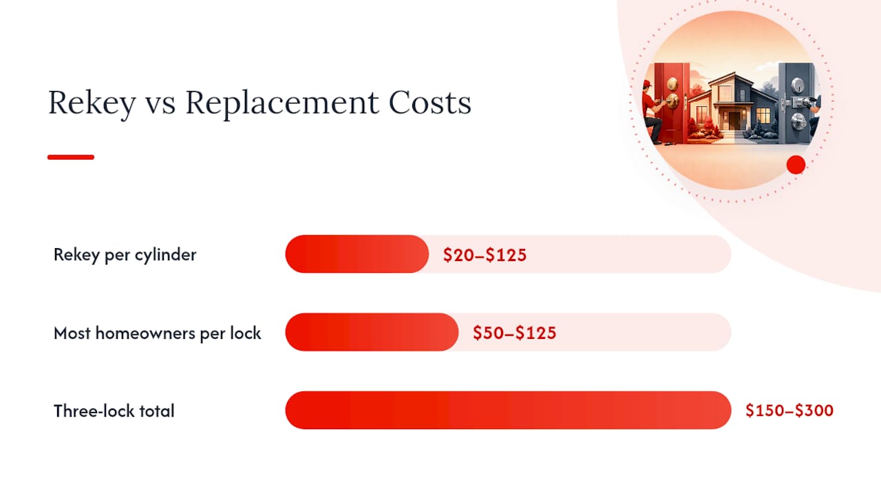What Does It Cost to Rekey or Replace a Lock? — overview diagram