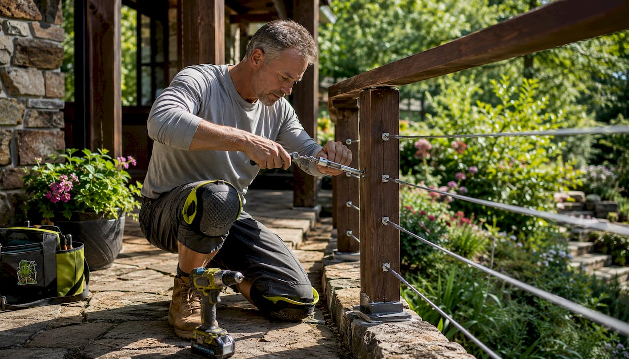 Illustration for Cable Deck Railing: Your Complete Buying Guide