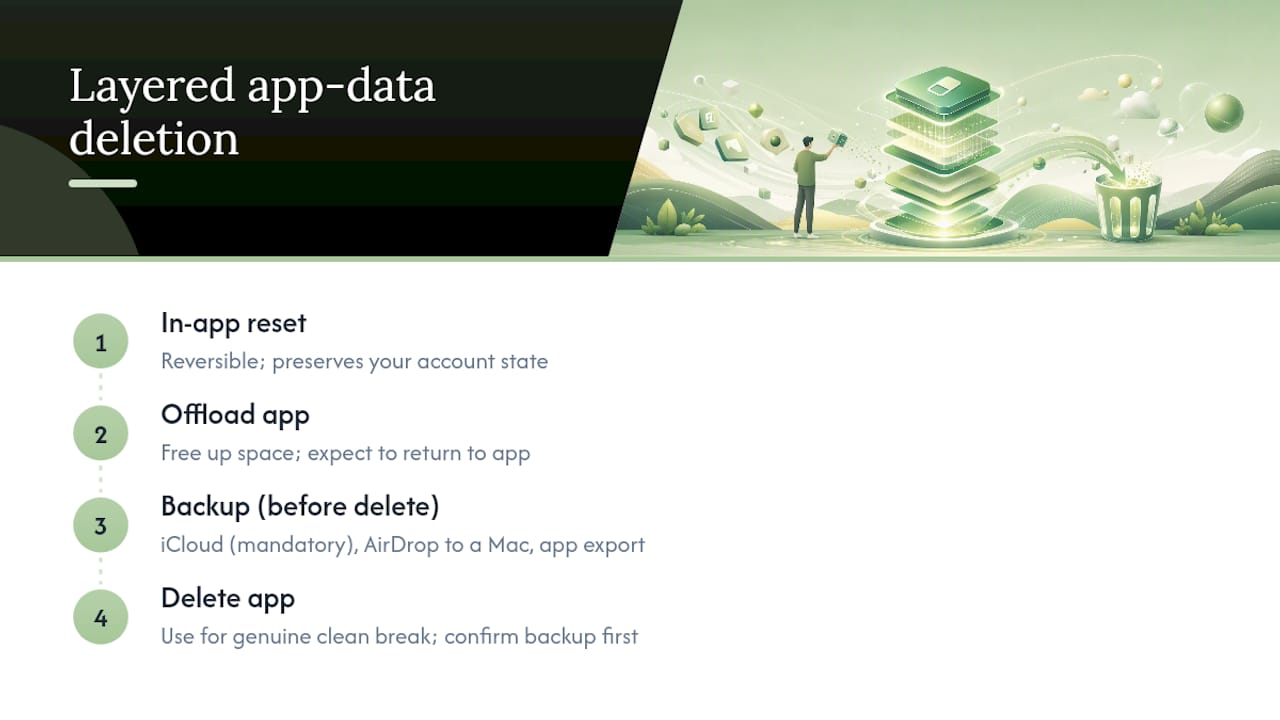 A practical perspective on app-data hygiene and privacy — overview diagram