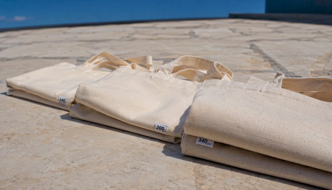 Baumwolltaschen im Vergleich: Unterschiede beim Stoffgewicht auf einen Blick