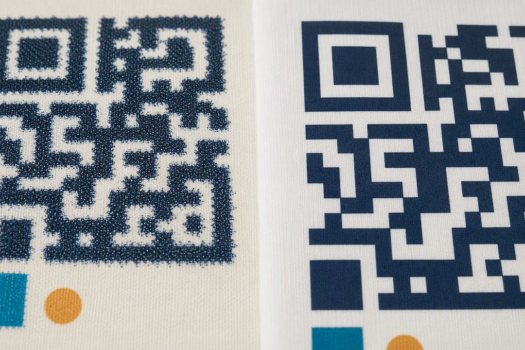 Vergleich zwischen ausgefranster und scharfkantiger Druckkante