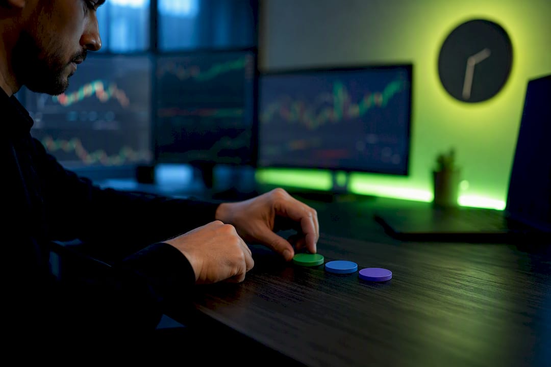 Hands placing tokens showing options adjustment types