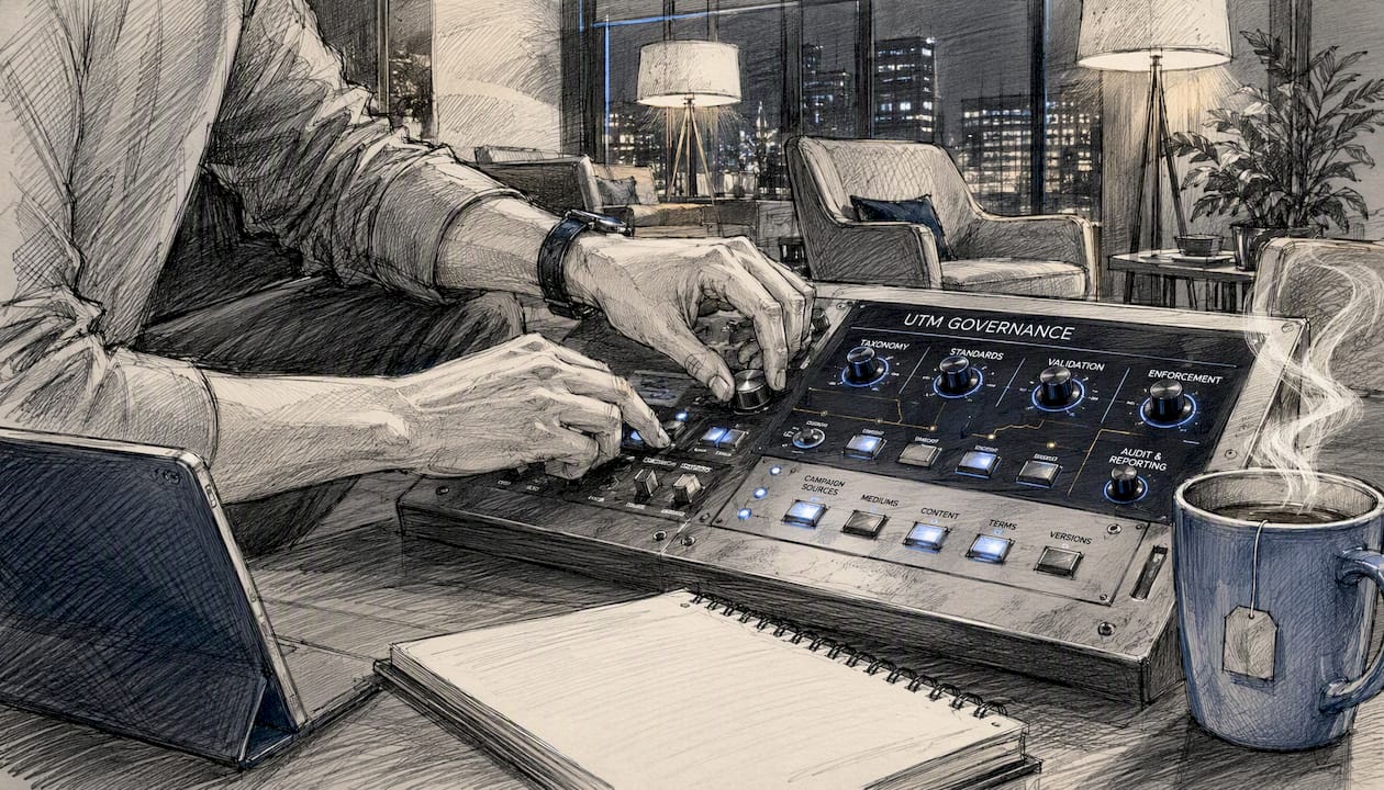 Hands adjusting control panel knobs representing governance