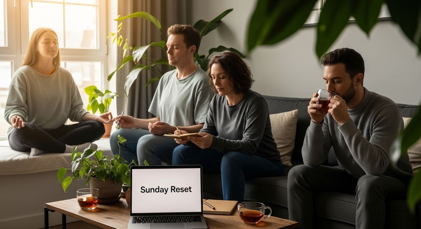 Sunday Reset self-care morning