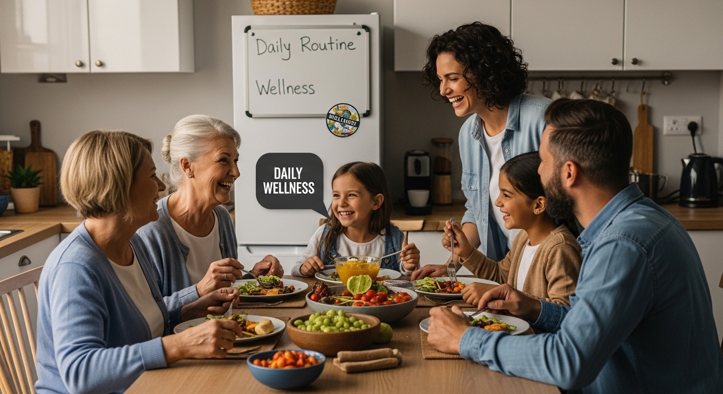 family daily wellness routine