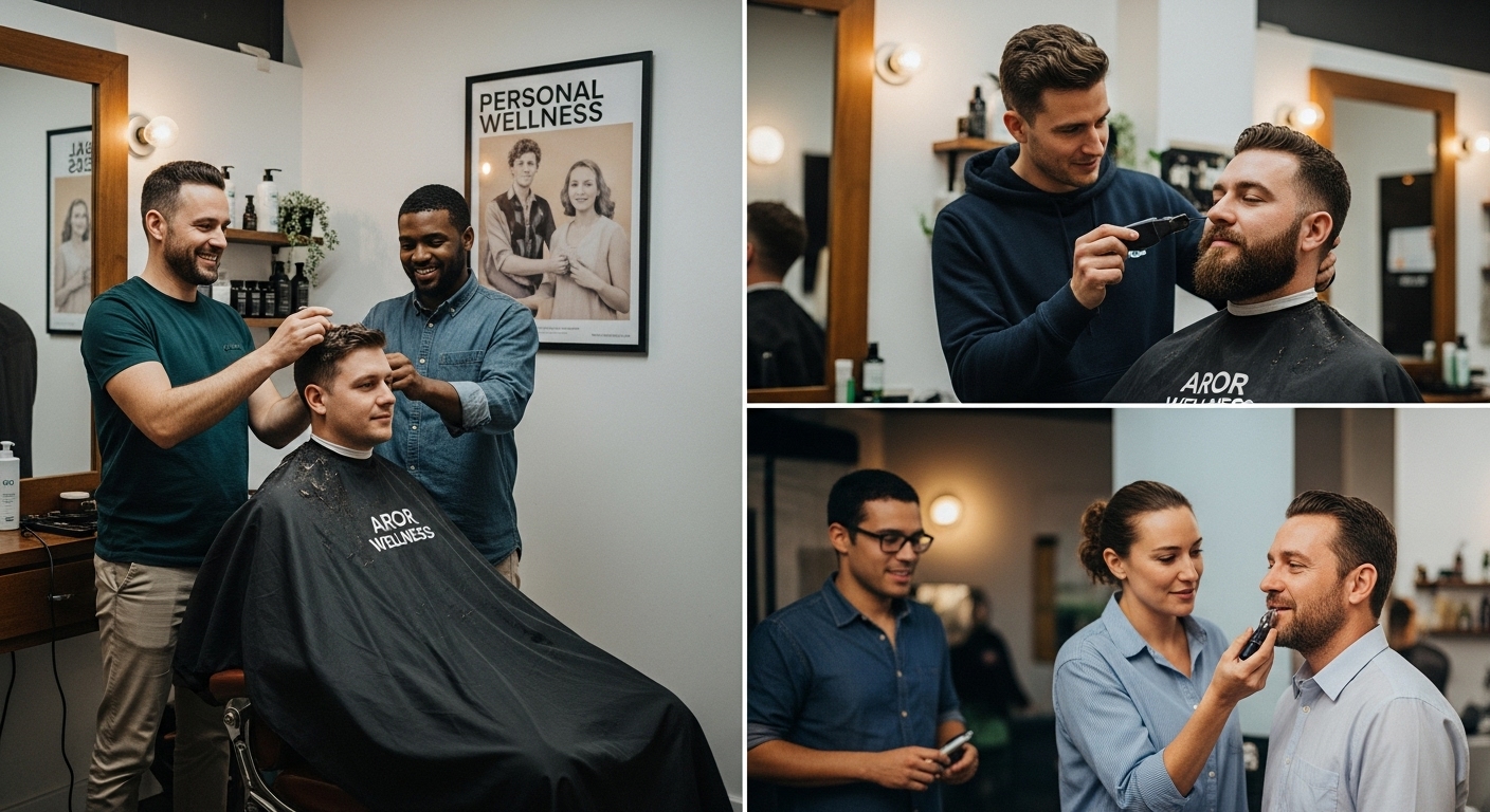 men barbershop personal wellness