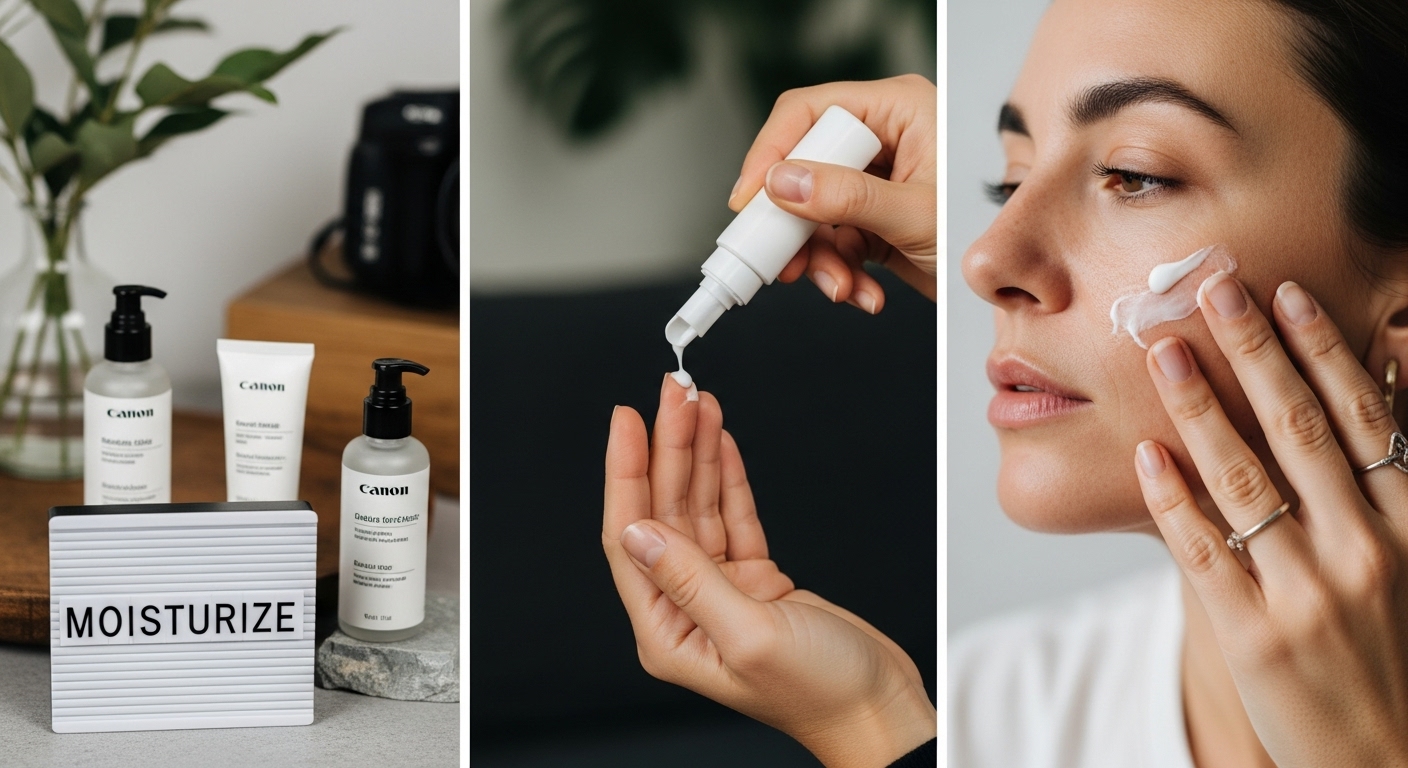 morning skincare moisturize