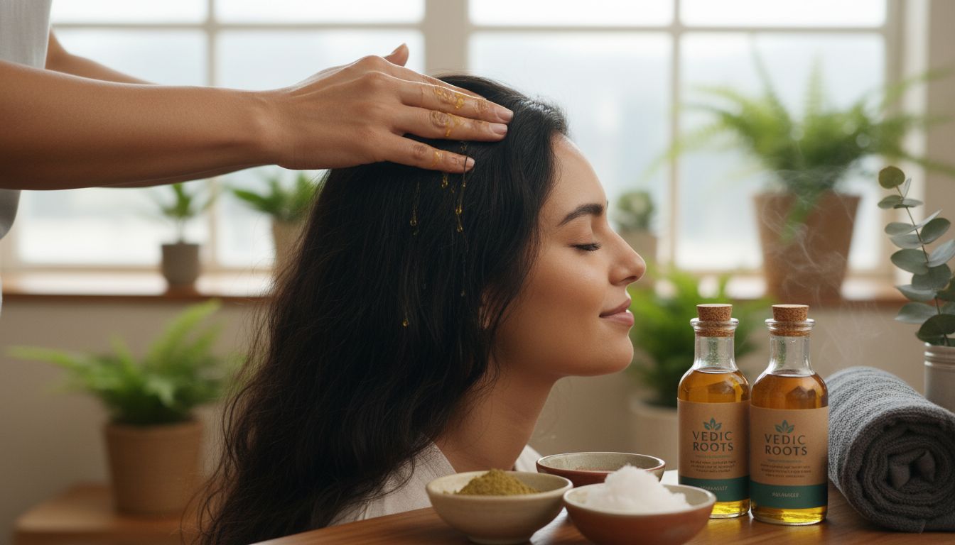 ayurvedic scalp massage