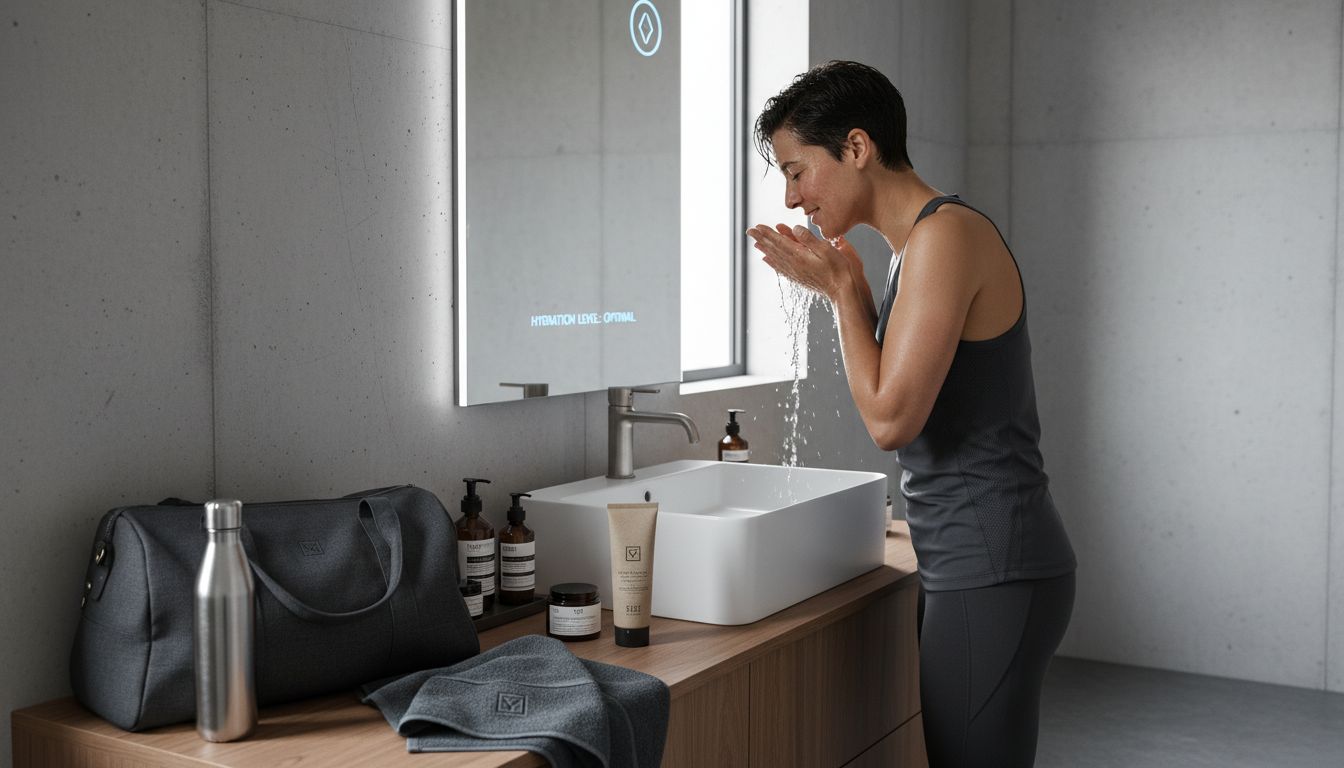 post-workout skincare