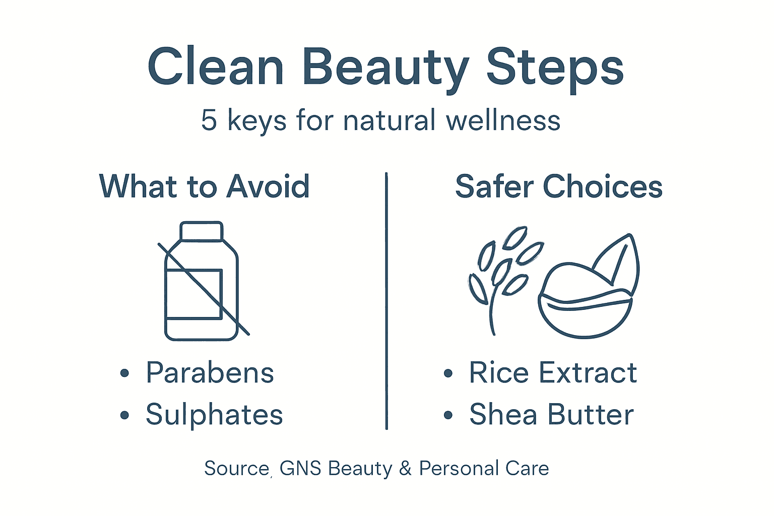 Infographic: Clean beauty ingredient steps