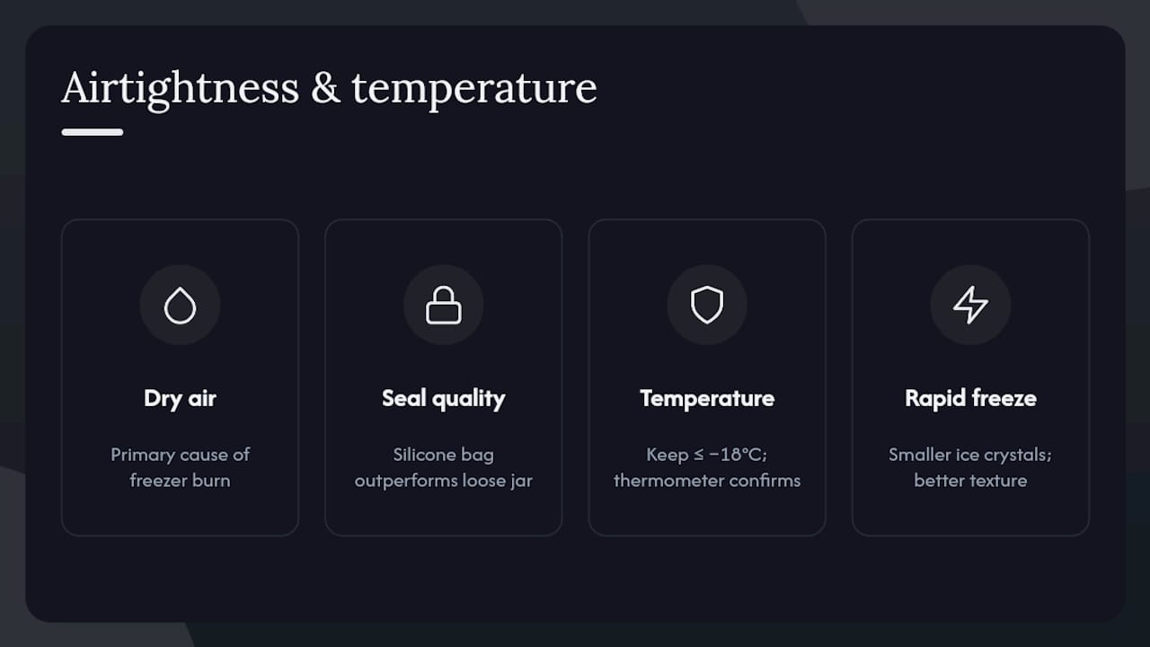 Why airtightness and temperature matter more than the material itself — overview diagram