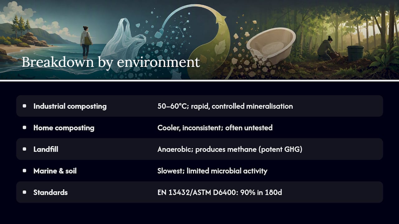 How long does it take plastic to break down? — overview diagram
