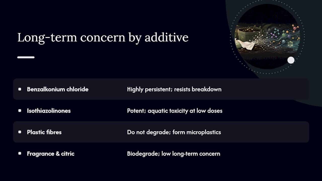 Which additives raise the biggest long-term concerns? — overview diagram