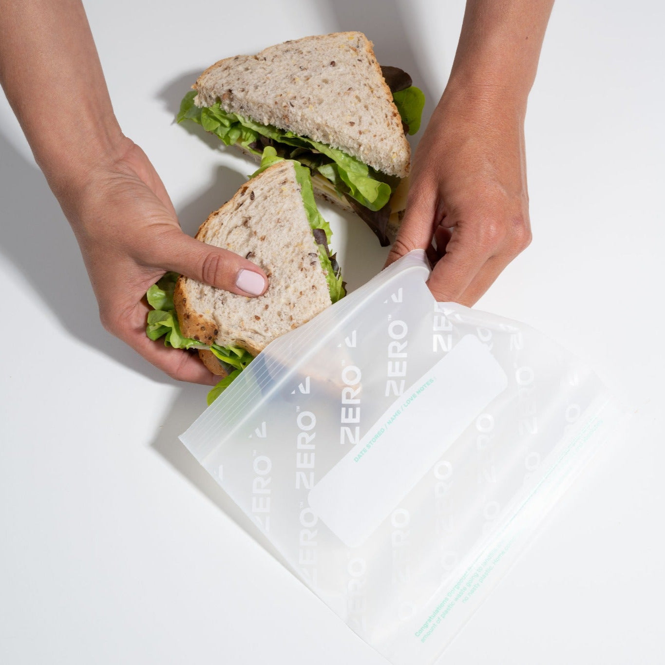 Plastic Free Resealable Food Storage Bags
