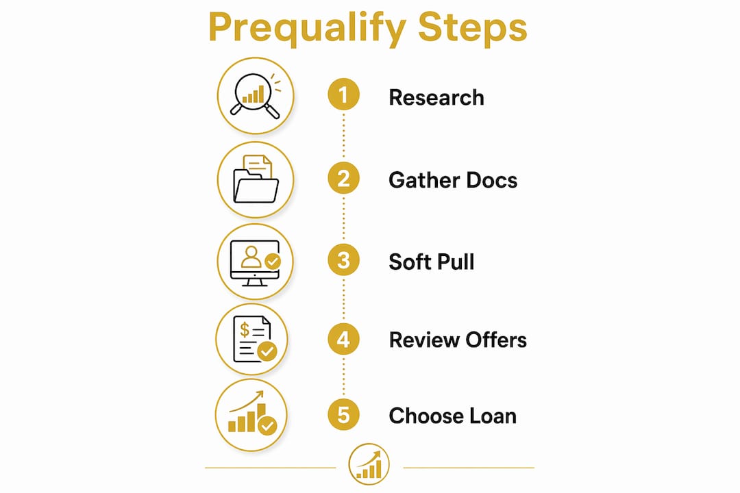 Infographic showing step-by-step prequalification process