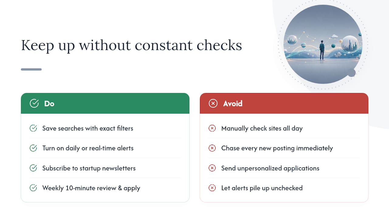 How do you keep up with new startup job listings without checking five sites a day? — overview diagram