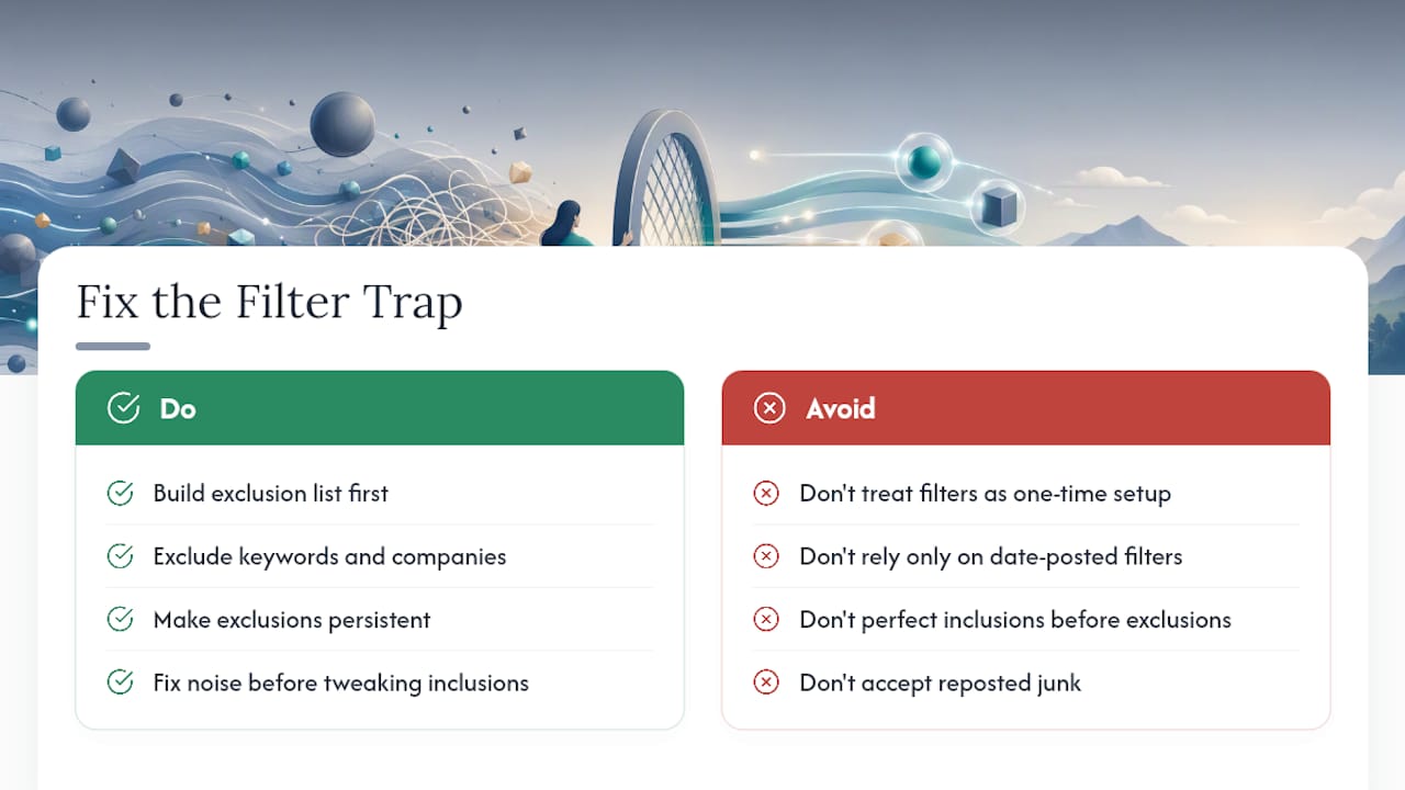 The Filter Trap Nobody Talks About — overview diagram