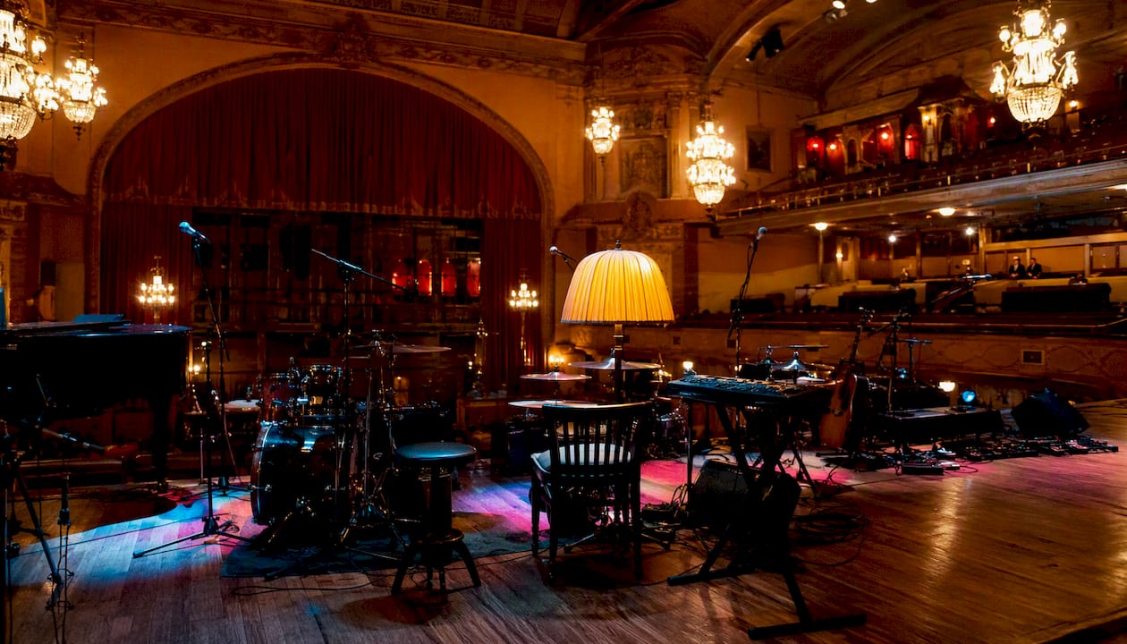 Danforth Music Hall stage interior close-up