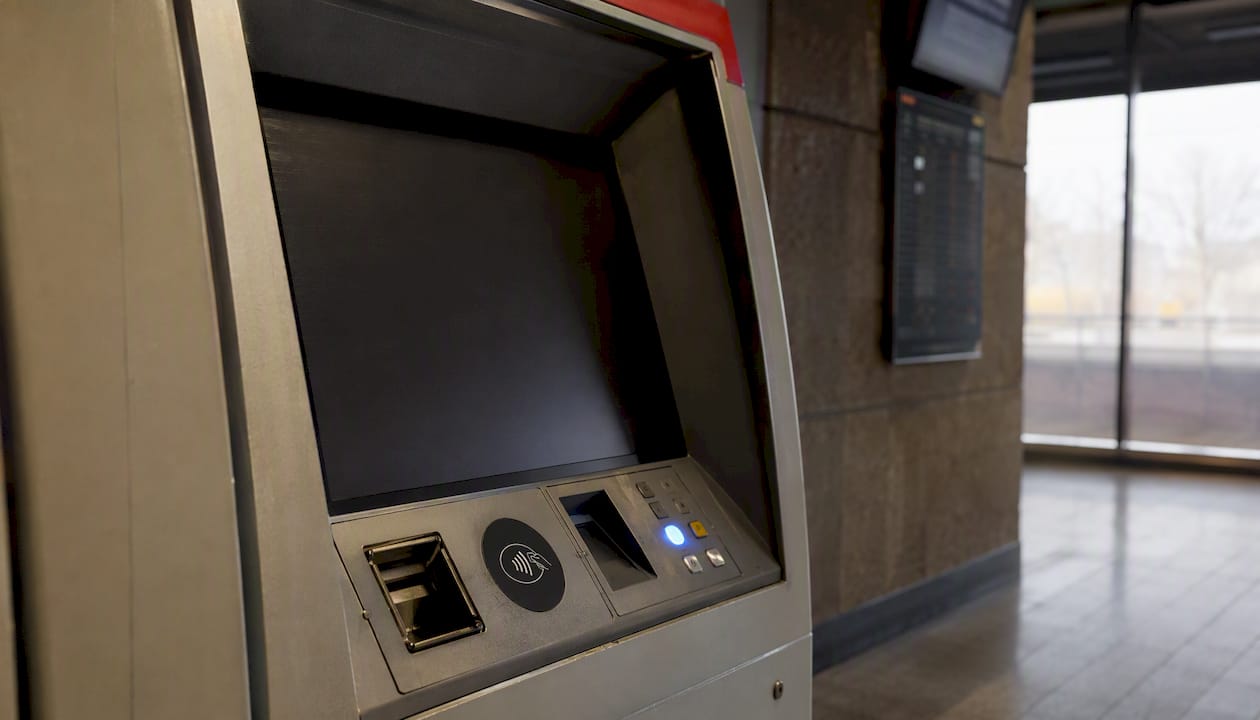 TTC ticket vending machine at subway station