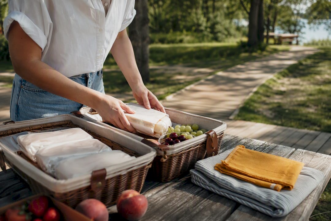 Packed lunch at a Toronto Islands picnic
